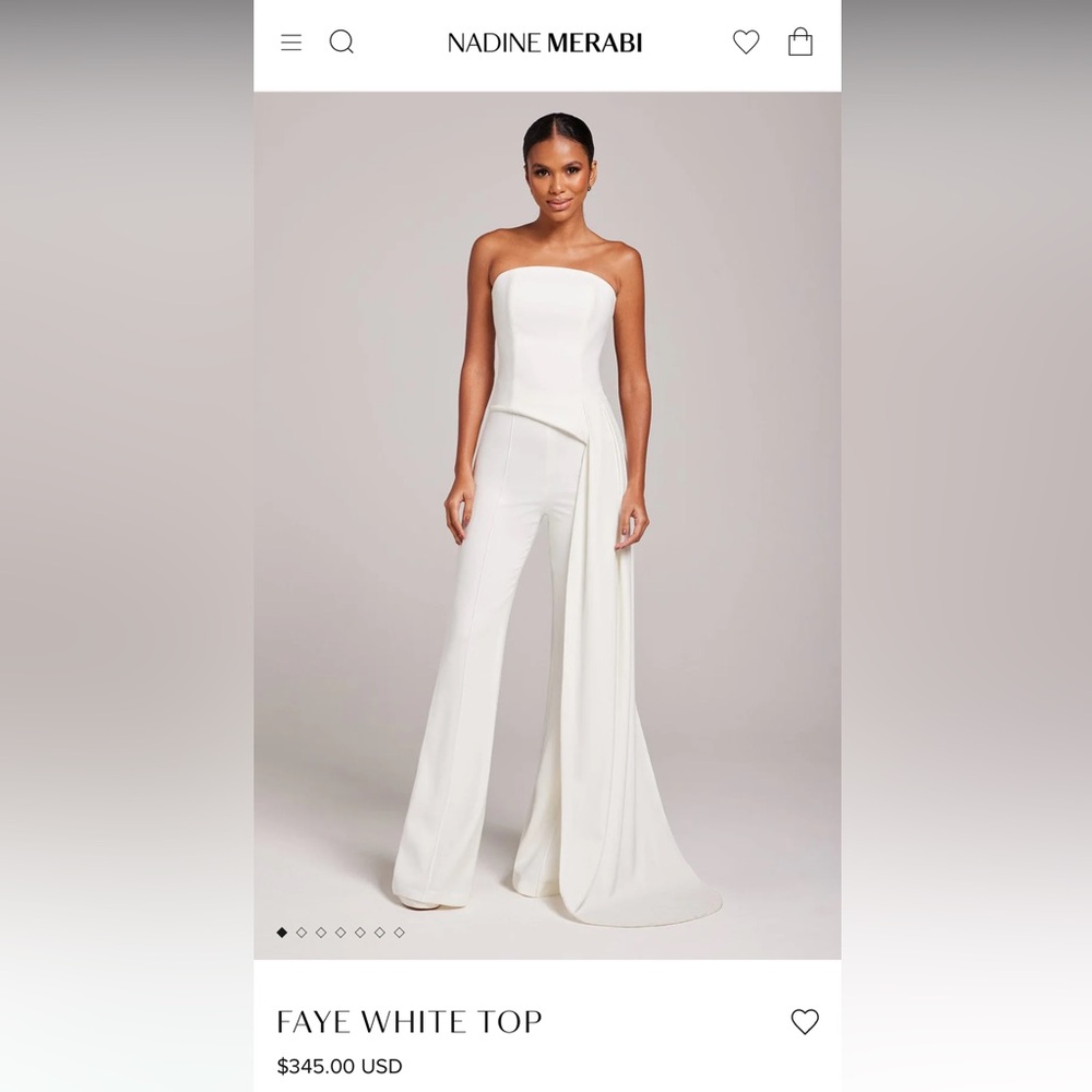 NADINE MERABI FAYE WHITE TOP
